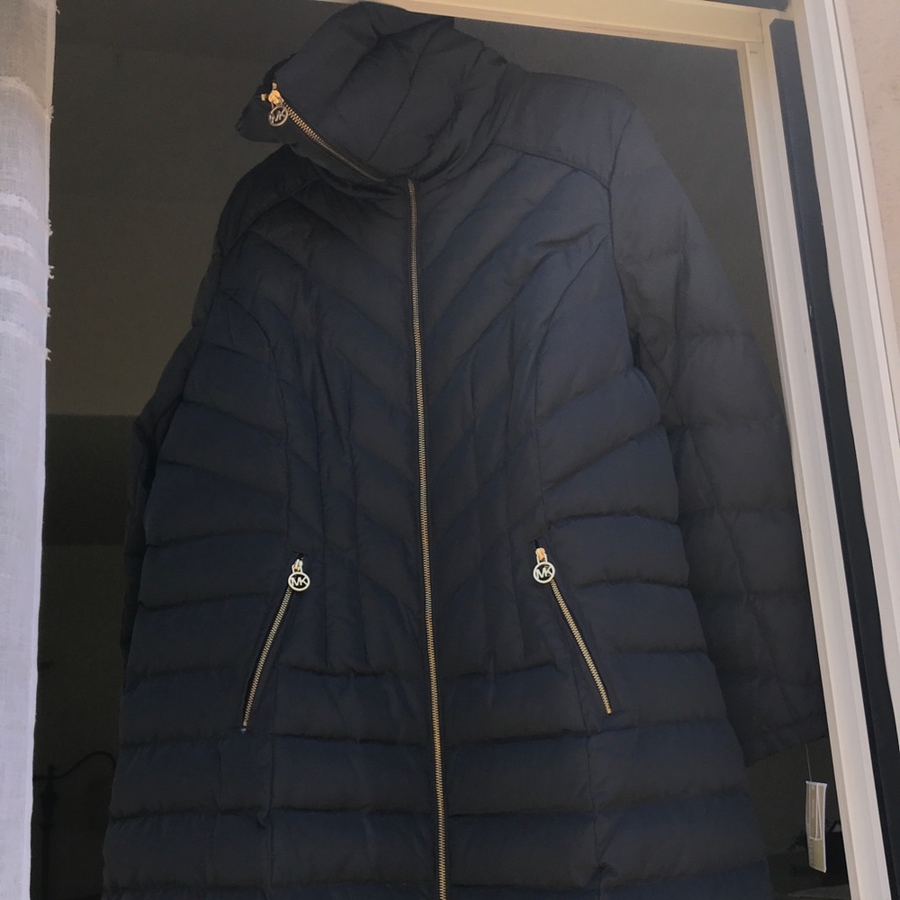 Michael kors down trench coat.